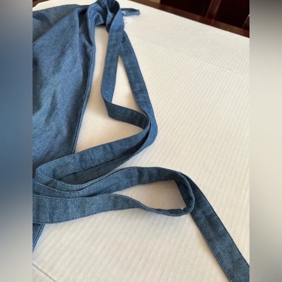 Lucca Chambray Cotton Mini Dress with Adjustable Straps size Small - Picture 8 of 8